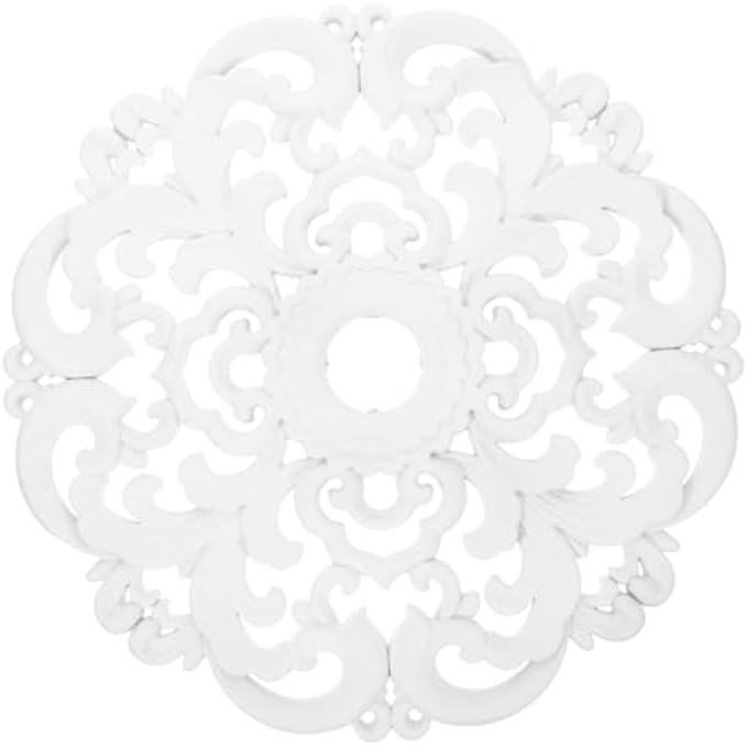 CEILING LIGHT MEDALLION DECORATE CEILING PANELS EUROPEAN-INSPIRED SOLID ORNAMENT SIMPLE STYLE WHITE - Image 2
