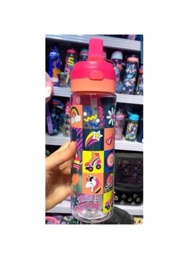 Smiggle Australia Kids Straw Cup - Large Capacity Portable Water Bottle