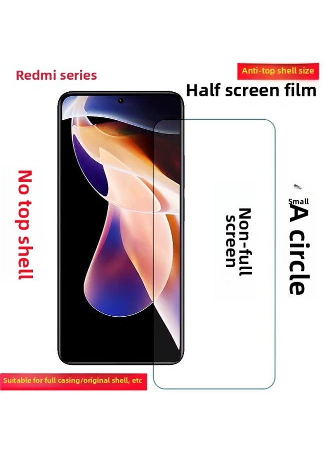 Generic - For Red Rice Note13pro Tempered Film Non-full Screen K40S Boreless Note12 Mobile Phone Millet 13 Half Screen Edge K-Colour:[non-full Screen Upgraded Version] 3 Photos, Electroplated Smooth And Anti-fingerprint-Size:Redmi Note 13r Pro - Image 1