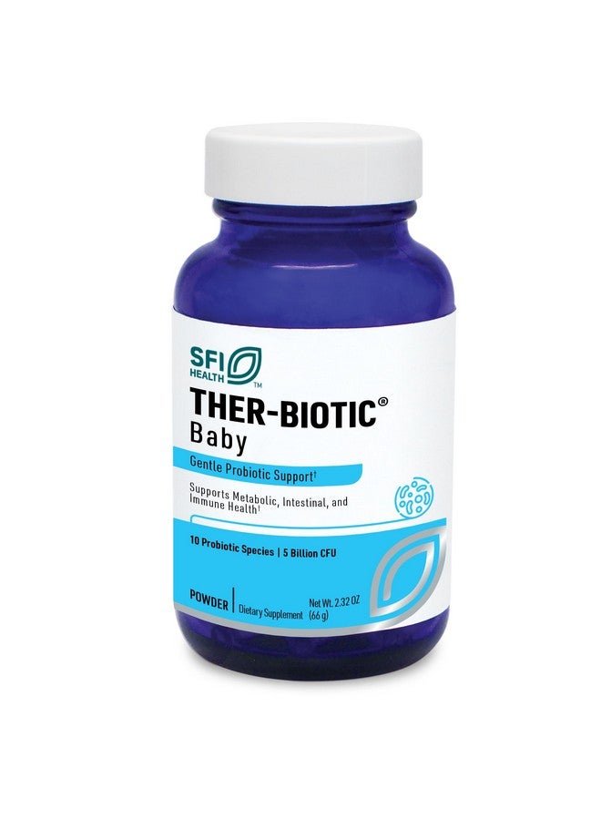 Klaire Labs SFI Health Ther-Biotic Baby - Toddler Probiotic for Kids, Infants & Babies - Microbiome & Bowel Support - Probiotic Powder, Add to Baby Formula, Breast Milk or Solid Food (120 Servings) - Image 1