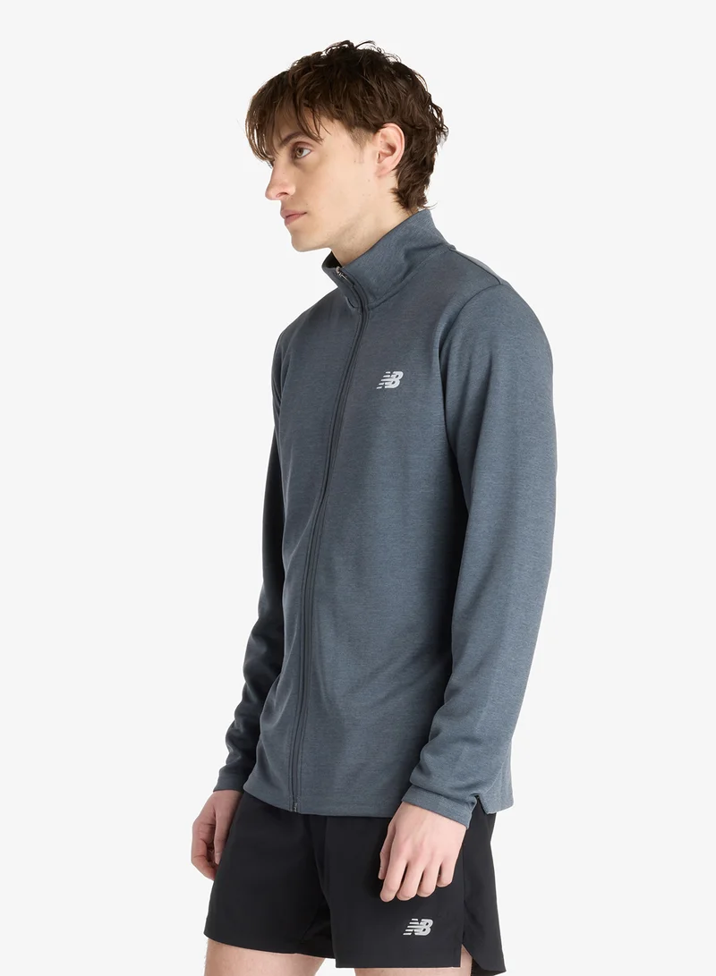New Balance GRAPHITE (GT) Essential Logo Knitted Jacket for Men | Best Price UAE