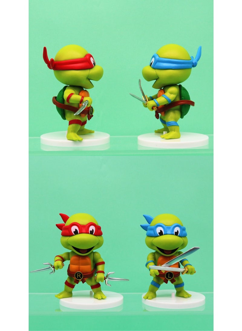5-Piece Set Of Teenage Mutant Ninja Turtles Series Figures Model Ornaments Suitable For Collection And Gift ,Bag Pack  - Image 5