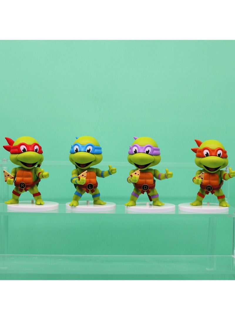 5-Piece Set Of Teenage Mutant Ninja Turtles Series Figures Model Ornaments Suitable For Collection And Gift ,Bag Pack  - Image 4