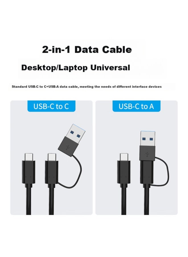 Godo o M.2 Ssd Enclosure Dual Protocol M.2 Dual-disk Base Nvme External Usb 3.2 High Speed 20gbps To Sata Clone Copy Type-c - Image 3