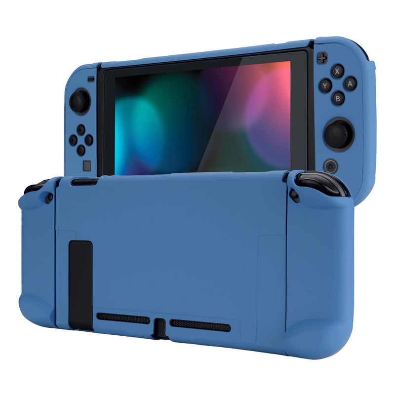 eXtremeRate PlayVital Cover for Nintendo Switch, Protective Case Protector for Switch - Shock-Absorbent Anti-Scratch Dockable Easy to Install Durable Hard Shell, Airforce Blue (NOT for Switch 2) - Image 1