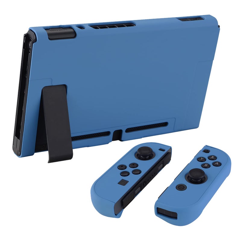 eXtremeRate PlayVital Cover for Nintendo Switch, Protective Case Protector for Switch - Shock-Absorbent Anti-Scratch Dockable Easy to Install Durable Hard Shell, Airforce Blue (NOT for Switch 2) - Image 5