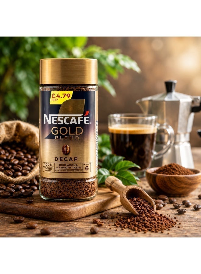 Nescafe Gold Blend Decaf 95grams Single - Image 3