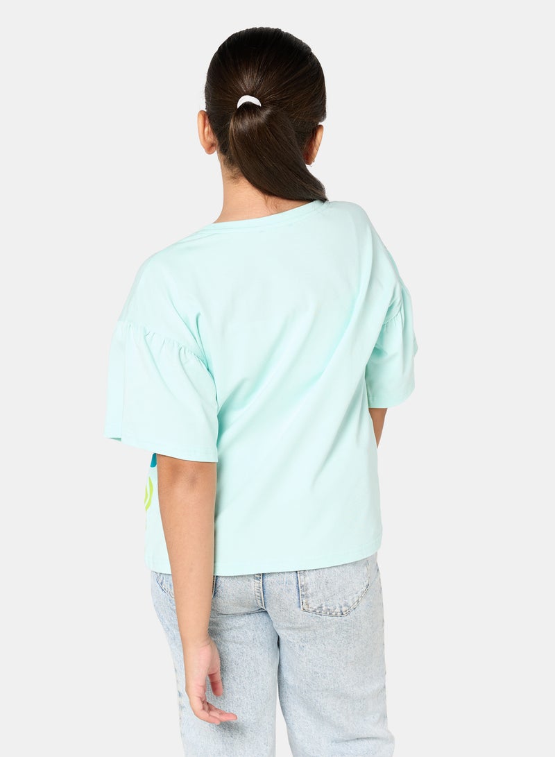 Panco Baby Girls JUNGLE Short Sleeve Printed T-shirt - Image 2