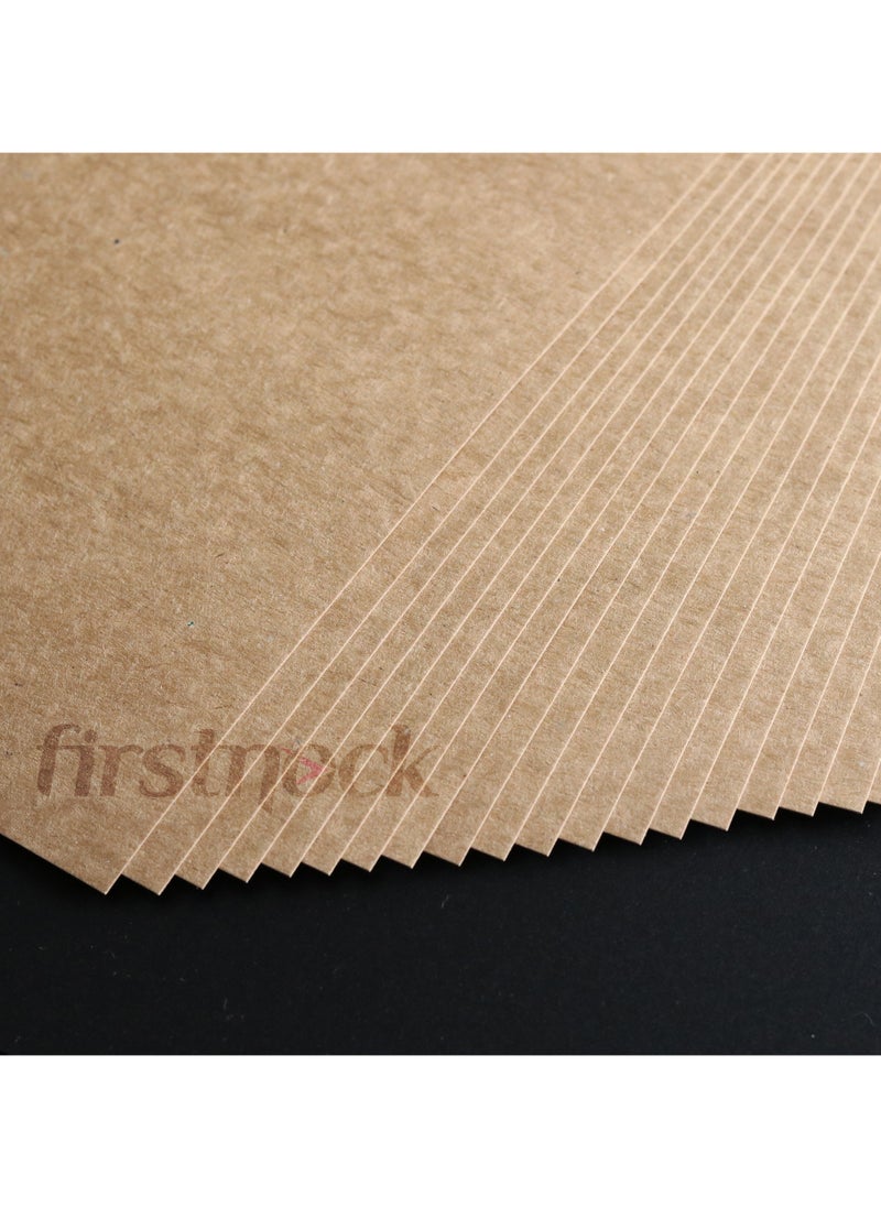 firstnock Kraft Paper 350GSM Size A4 50 Sheets, Thick Brown Card Paper, Craft Making Gift Packing Business Card Print Paper, Thicker Paper  - Image 3