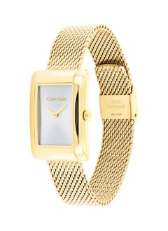 Women's Analog Rectangle Shape Stainless Steel Wrist Watch 25200396 - 22.5 Mm