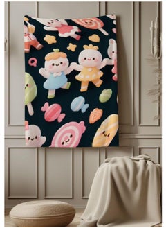 General Baby and children's cartoon flannel thin blanket (warm and comfortable, suitable for sleep, games) 70cm*100cm - 629  - Image 1
