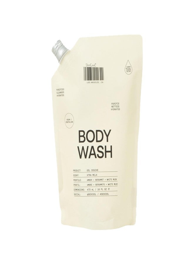DedCool Xtra Milk Body Wash Refill - Hydrating & Skin Barrier-Boosting Formula with Snow Mushroom, Shea Butter, and Aloe | Non-Toxic, Vegan, Carbon-Neutral - Image 1