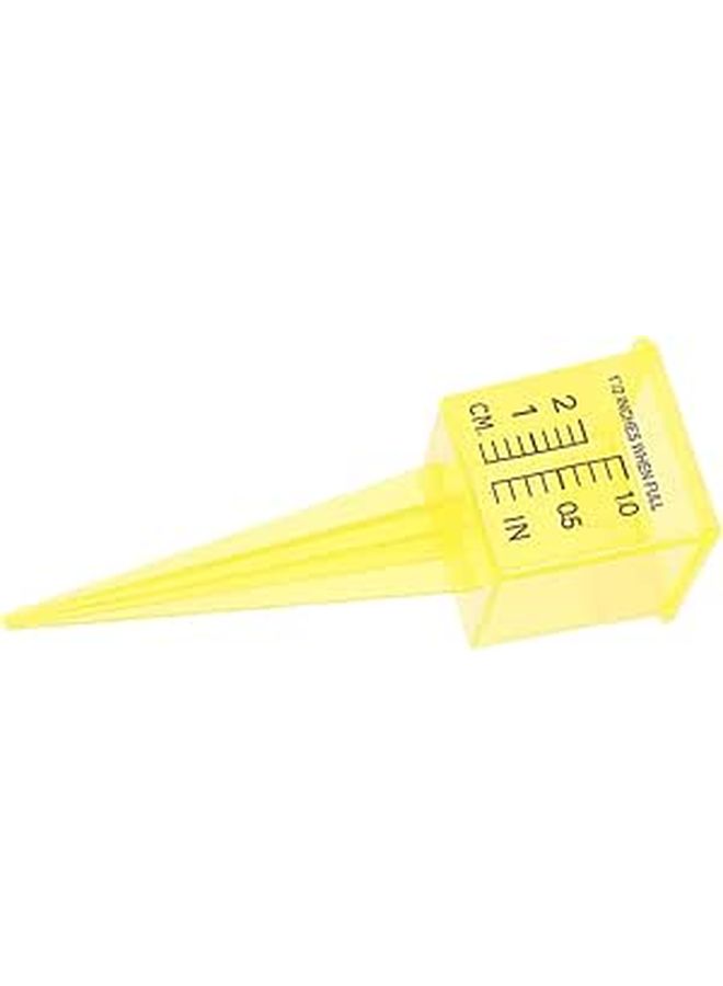 Accurate Rain Gauge Sprinkler Tool for Lawn Yellow Wide Mouth Easy Measure - Image 1
