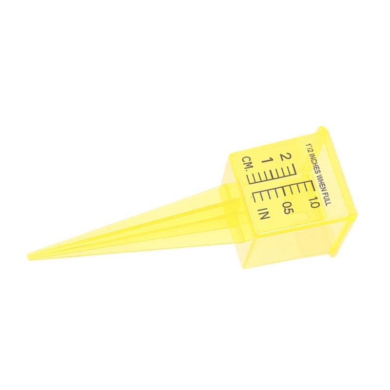 Accurate Rain Gauge Sprinkler Tool for Lawn Yellow Wide Mouth Easy Measure - Image 2