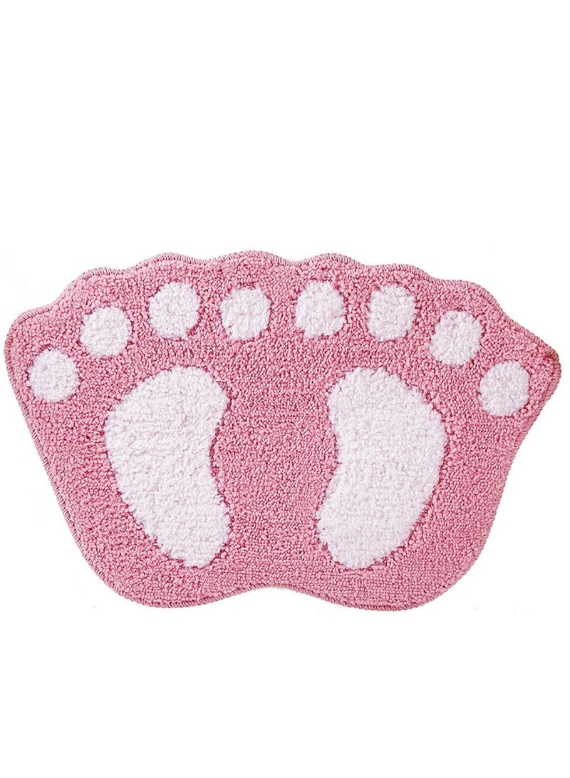 SYOSI Bathroom Rugs Mats Water Absorbent Non-Slip Mat Used in Bathroom Shower Room Etc Soft Microfiber Bath Mat Machine Washable Bath Mat Big Feet Bathroom - Image 1