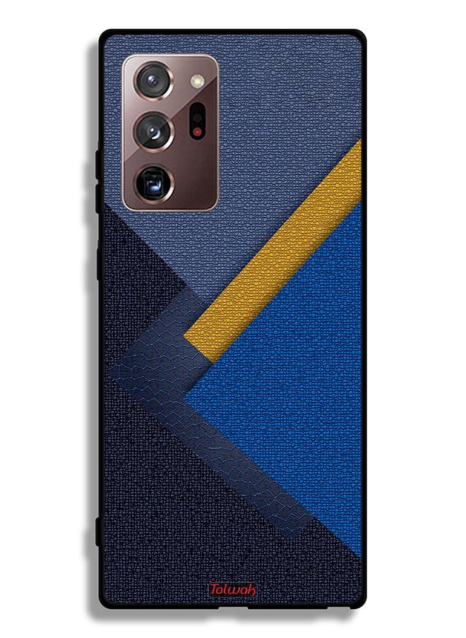 Tolwak - Samsung Galaxy Note 20 Ultra 5G Protective Case Cover Triangles Leather Shades Pattern - Image 1