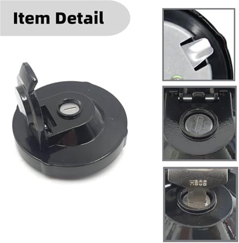 QASULER Fuel Tank Cap with Keys for Takeuchi Excavators - Image 2
