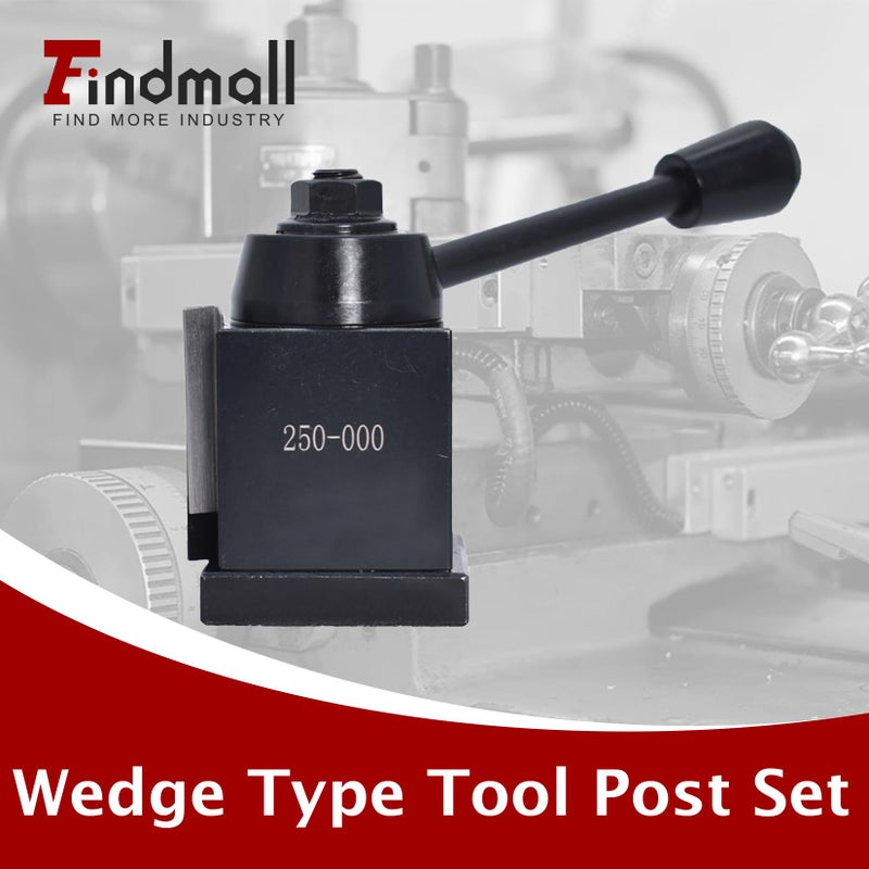 findmall 6Pcs OXA 250-000 Wedge Type Tool Post Set Quick Change Tool Post Set Lathe Holder OXA Tool Post Set Fit for Lathe - Image 3