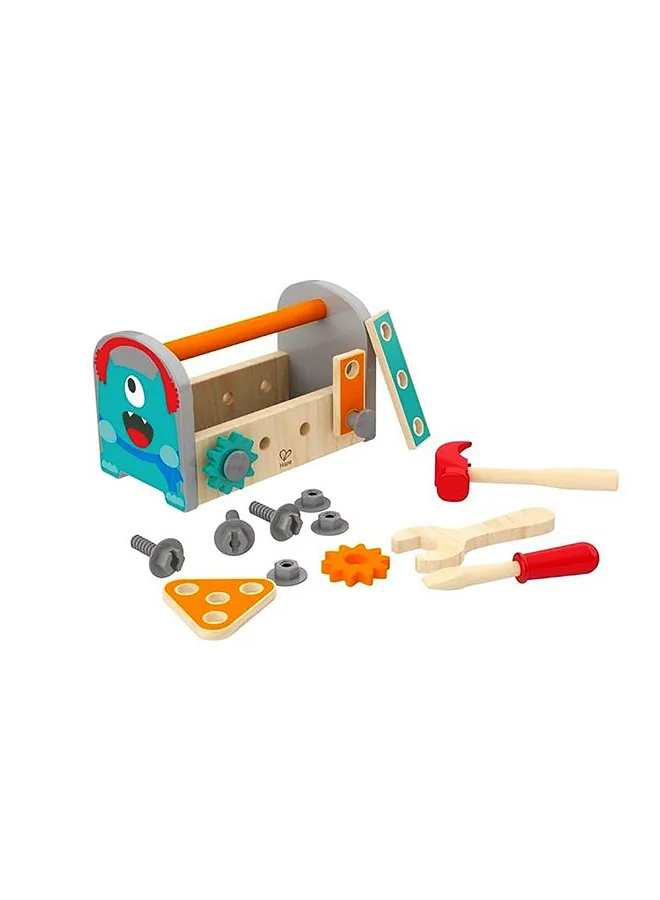 Hape Wooden Monster Fix-It Toolbox Kit 17-Piece