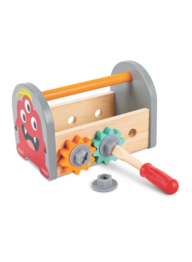 Hape Wooden Monster Fix-It Toolbox Kit 17-Piece