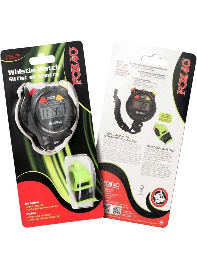 Kwik Goal FOX40 Whistle Fox 40+Stop Watch 6906-0400 - Image 2
