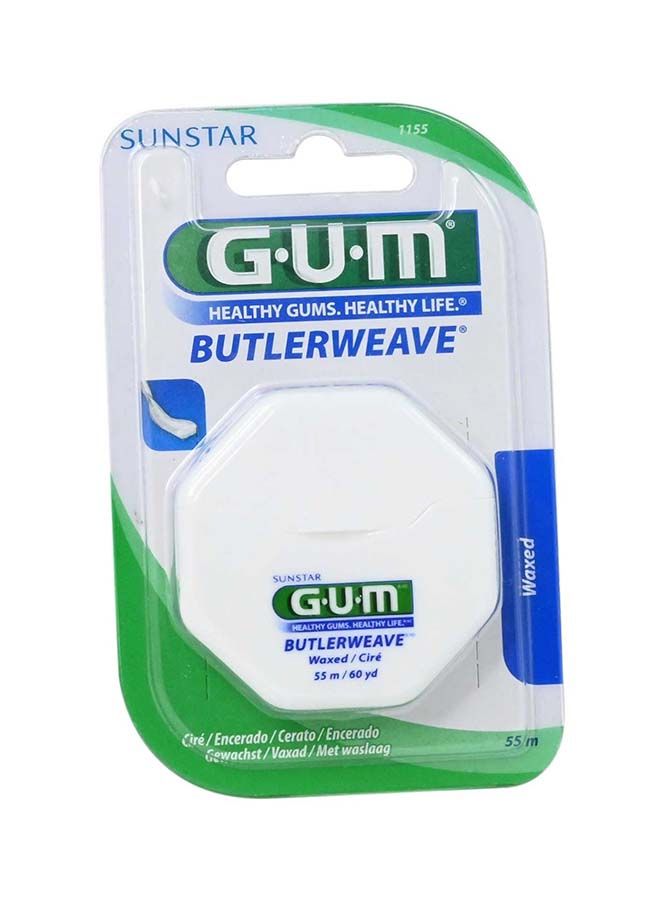 Gum شريط تنظيف الأسنان الشمعي من باتلر غوم 1155Rq