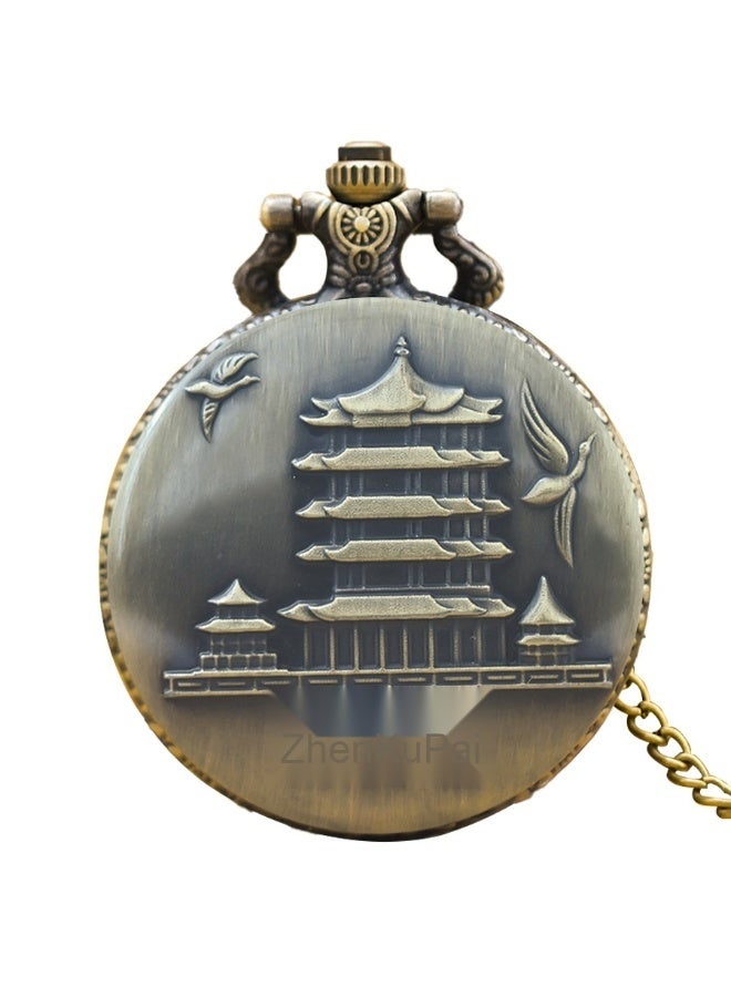 إسكدنيا ساعة جيب معدنية تماثيلية عتيقة للرجال والنساء بأسلوب غير رسمي - Image 1