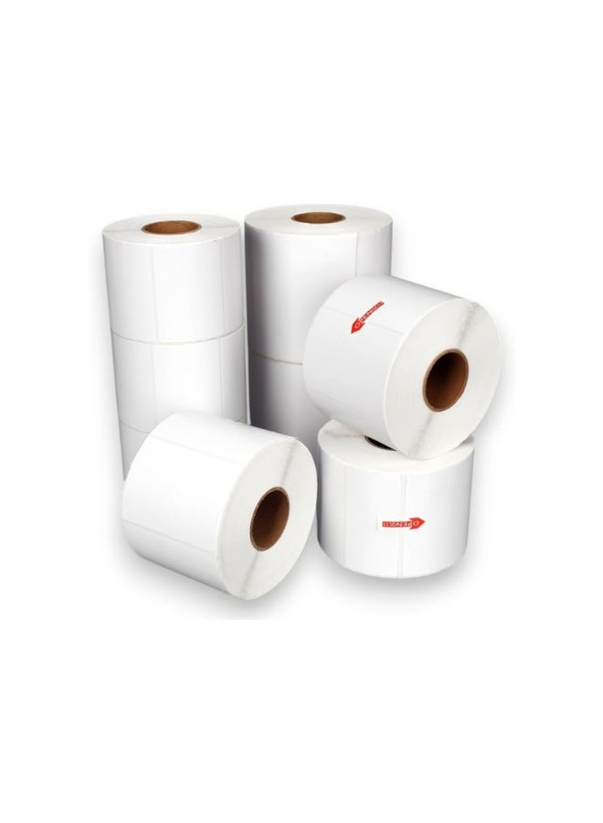 Kalon Synthetic PVC Label Roll   60x 40 mm 1000 stickers Waterproof, Tear-Resistant & Oil-Proof Stickers for Barcode, Asset & Inventory Labels | Requires Thermal Transfer Printing - Image 1