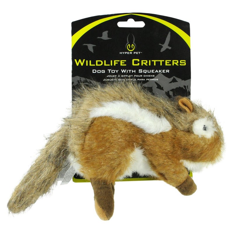 Hyper Pet Wildlife Critter Chipmunk Plush Dog Toys with Fun Squeaker - Image 2