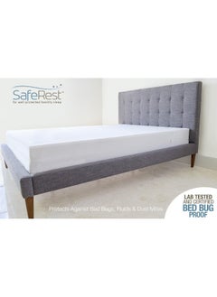 SafeRest SafeRest Premium 9" Thick Box Spring Encasement - Waterproof - Breathable, Noiseless and Vinyl Free - Fits Up to 9" - Queen  - Image 5