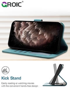 GROIC Case for iPhone 15 Pro Max 6.7 Inch Wallet Case with 1 Pack Camera Lens Protector, PU Leather Flip Folio Case with Card Holders, Kickstand Function Shockproof Shell for iPhone 15 Pro Max  - Image 3