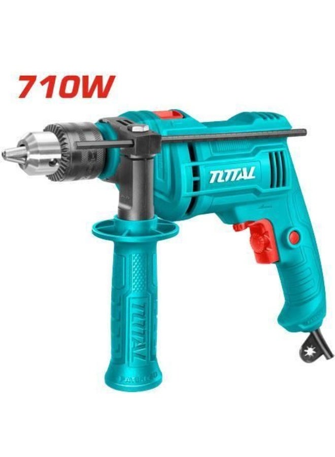 Total Tools TOTAL 710W Impact Drill, 220V, Variable Speed, Hammer Function - Image 1