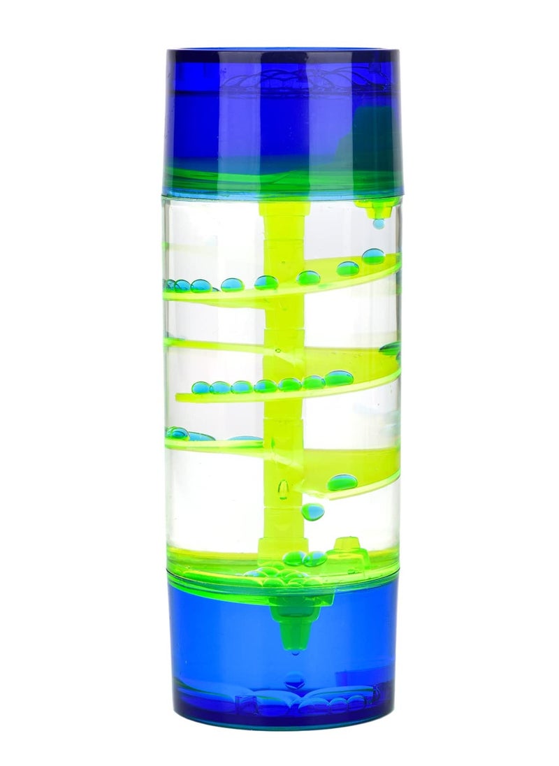 SYOSI - Liquid Motion Bubbler, Spiral Liquid Motion Bubbler Timer, Cylinder Liquid Timer for Sensory Play, Calming Relaxing Fidget Water Toy, for Kids and Adults Home Office Desk Decor 1 Pack - Image 1
