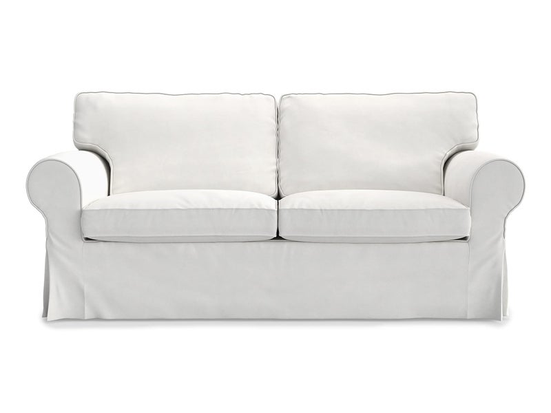 MASTERS OF COVERS MASTERS OF COVERS Pre Shrunk Cotton Ektorp Loveseat Sofa Cover for IKEA Two Seater Ektorp Slipcover WhiteNOT fit Uppland Series Sofa 