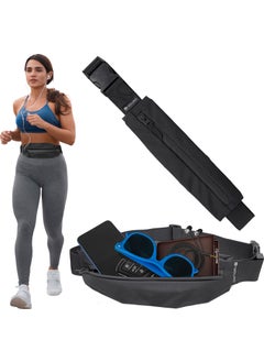 Rebuwo Multifunctional Reflective Sports Waist Bag Black  - Image 1