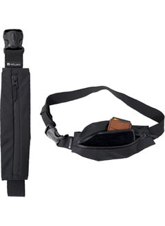 Rebuwo Multifunctional Reflective Sports Waist Bag Black  - Image 2