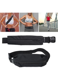 Rebuwo Multifunctional Reflective Sports Waist Bag Black  - Image 4