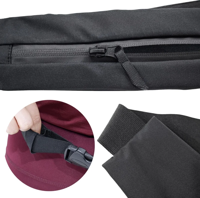 ريبو Multifunctional Reflective Sports Waist Bag Black