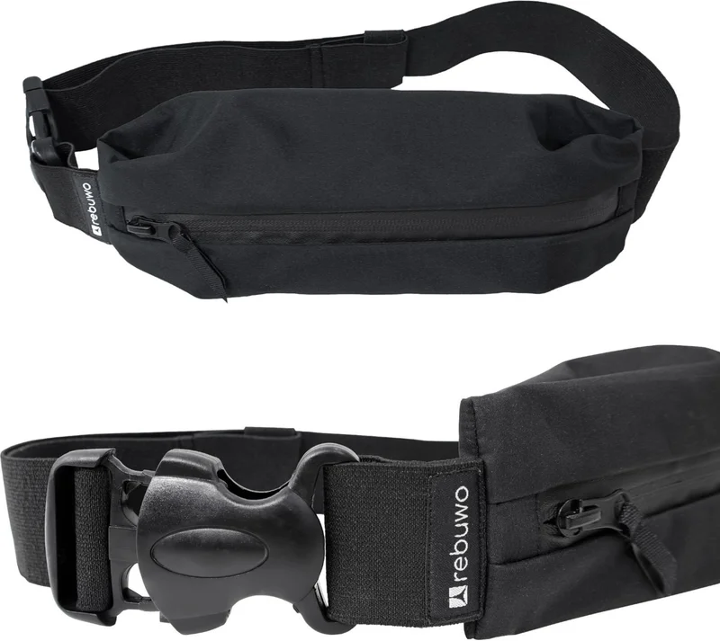 ريبو Multifunctional Reflective Sports Waist Bag Black