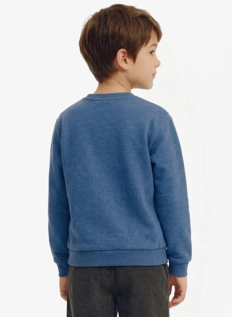 نيم ات سويت شيرت أطفال بياقة مستديرة بطبعة جرافيك