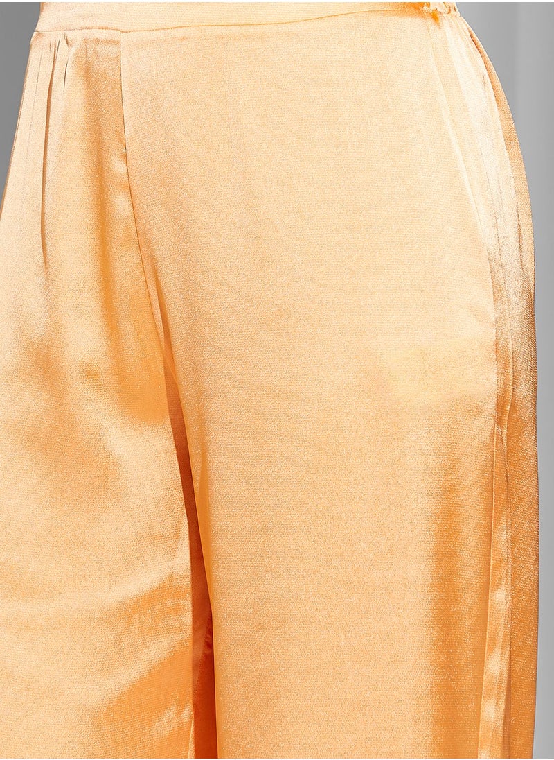 Namshi x Modanisa - Satin Plazzo Trousers - Image 1
