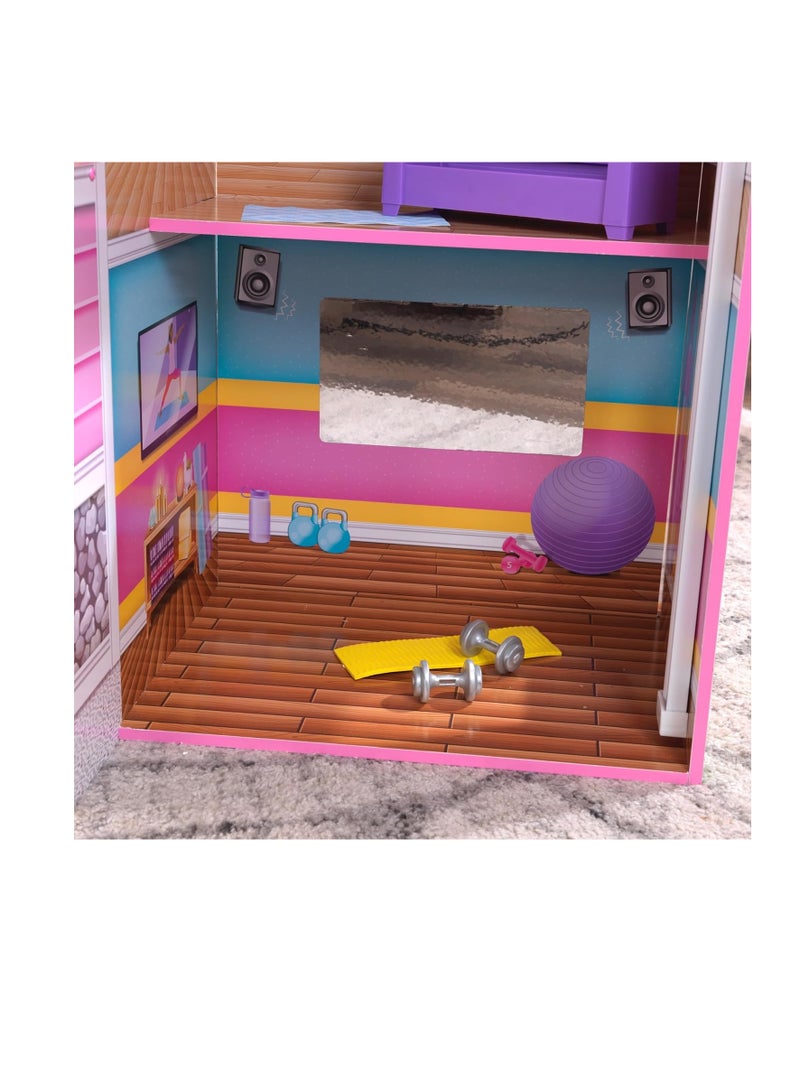 KidKraft KidKraft Treehouse Retreat Mansion Dolls house with EZ Kraft Assembly with 26 Accessories - No:10108  - Image 4