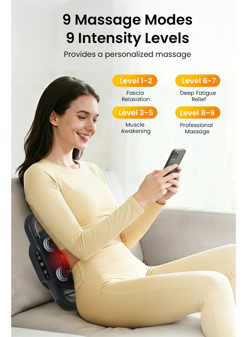 12 Heads Massage Gun, Deep Tissue Percussion Massage Gun With 9 Speeds, Handheld Electric Body Massager, Pain Relief, and Post-Workout Recovery for Pain Relief Muscle Relaxation - Image 2