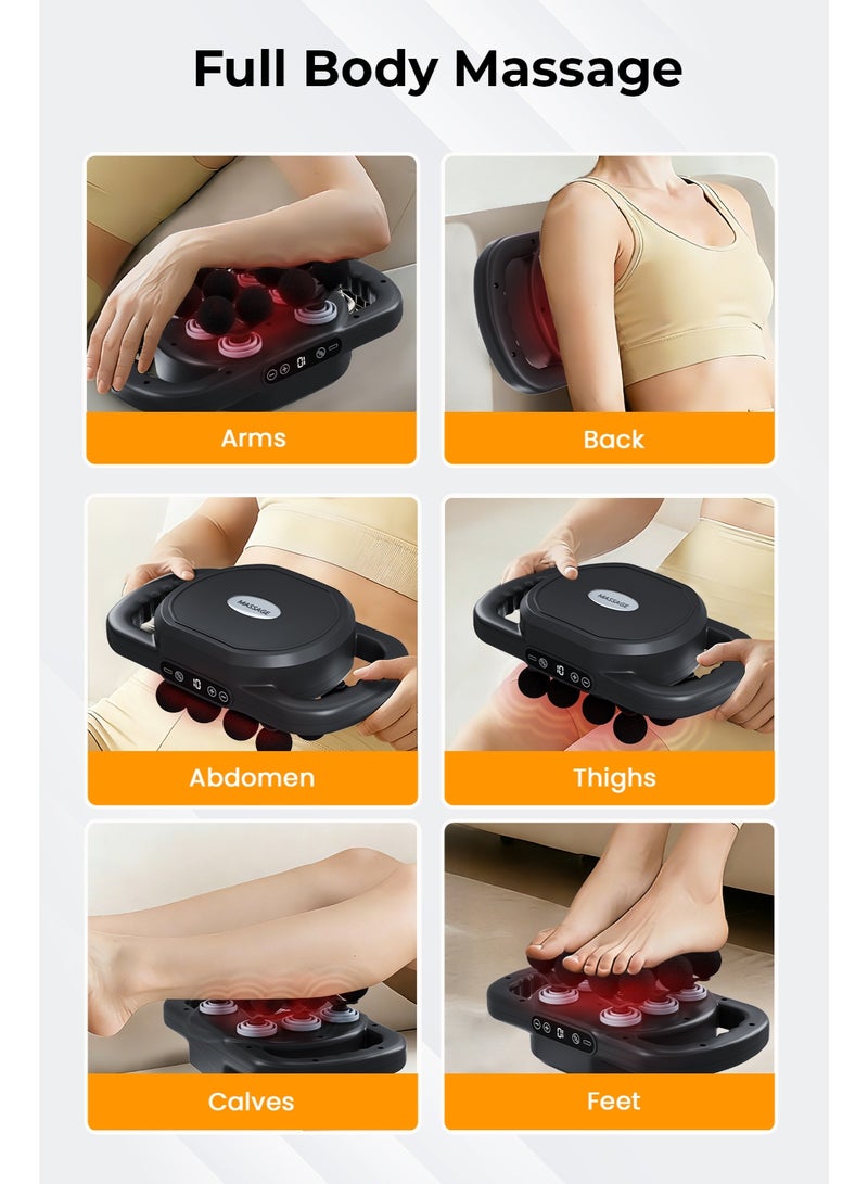 12 Heads Massage Gun, Deep Tissue Percussion Massage Gun With 9 Speeds, Handheld Electric Body Massager, Pain Relief, and Post-Workout Recovery for Pain Relief Muscle Relaxation - Image 3