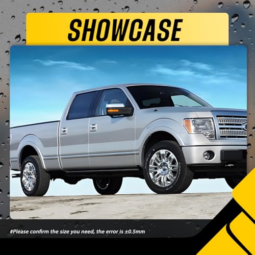 DewFlew 4Pcs Wheel Center Cap for 2009-2014 F150 2010-2014 Expedition Wheel Rim 181.6mm(7.15in) Chrome Hub Cap Wheel Cover - Image 4
