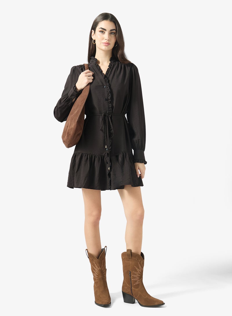 ONLY Onlnuka Long Sleeve  Shirt Dress - Image 4