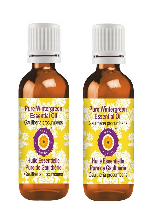 ديف هيربس زيت ديف هيربس العطري وينترغرين (غولثيريا بروكومبنز) نقي | غير لزج | غير دهني | خفيف الوزن | للرجال والنساء | لجميع أنواع البشرة | مقطر بالبخار 30 مل × 2 - Image 2