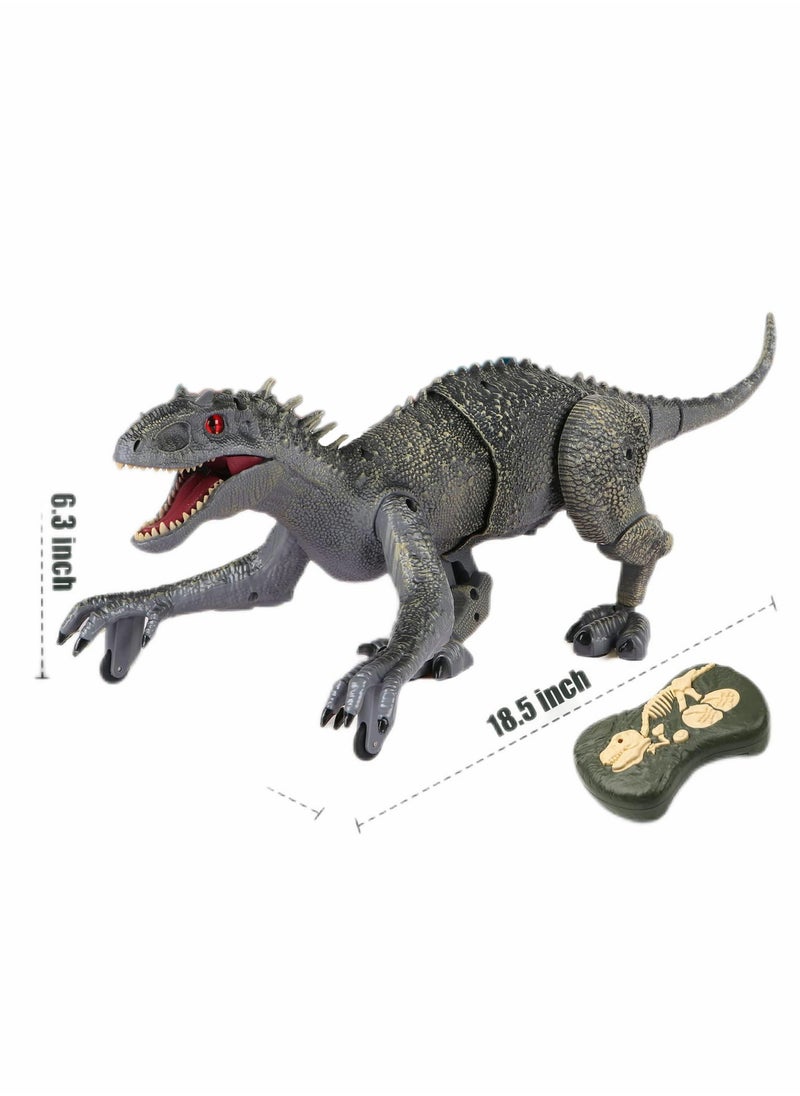 Remote Control Dinosaur for Boys 4 7 8 12, RC Walking Dinosaur Toys with Mist Spraying and Sounds, Large Trex Robot Dinosaur Toy for Boys Kids 5 7 8 12