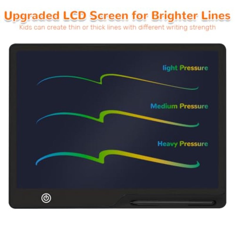 كمبيوتر لوحي للكتابة LCD مقاس 16 بوصة، شاشة ملونة قابلة لإعادة الشحن، لوحة رسم إلكترونية مع قلم، لوحة كتابة رقمية محمولة قابلة للمسح، هدية للأولاد والبنات - Image 4