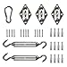 AMGO Amgo Triangle Sun Shade Sail Canopy Installation Hardware Kit Accessory 18 PC, 6 Inches Turnbuckles, 316 Stainless  - Image 2